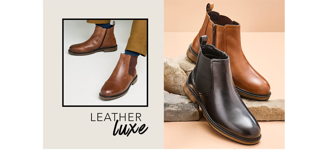 Leather Chelsea Boots - MJ012